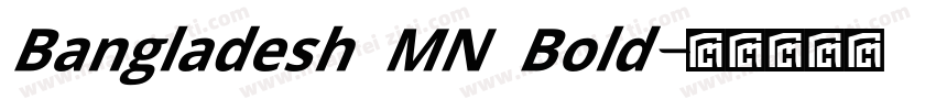 Bangladesh MN Bold字体转换